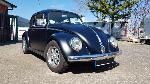 VW Käfer 1300 ,  Mattschwarz ,  H-Kennzeichen