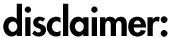 disclaimer